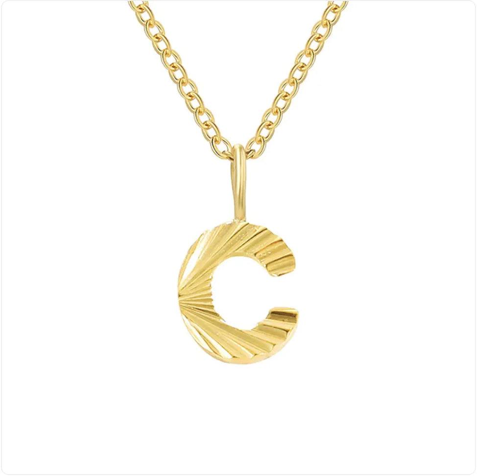 Alphabet Pendant Necklace – 26 Letters Clavicle Chain